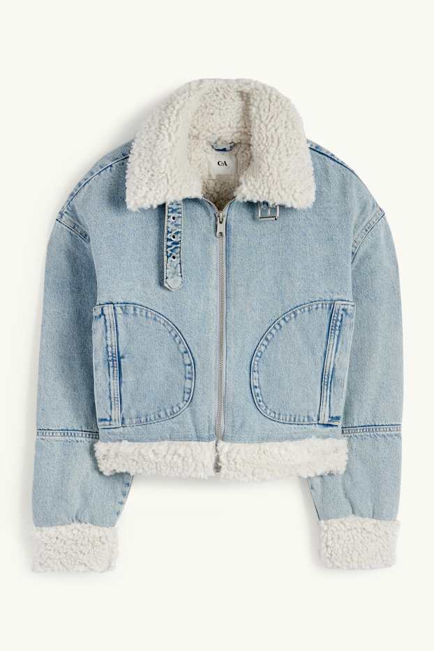 Femei - Jachetă din denim - denim-albastru deschis