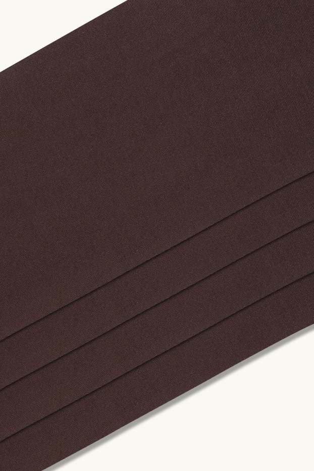 Donna - Confezione da 4 - gambaletti fini - 60 DEN - Caffè