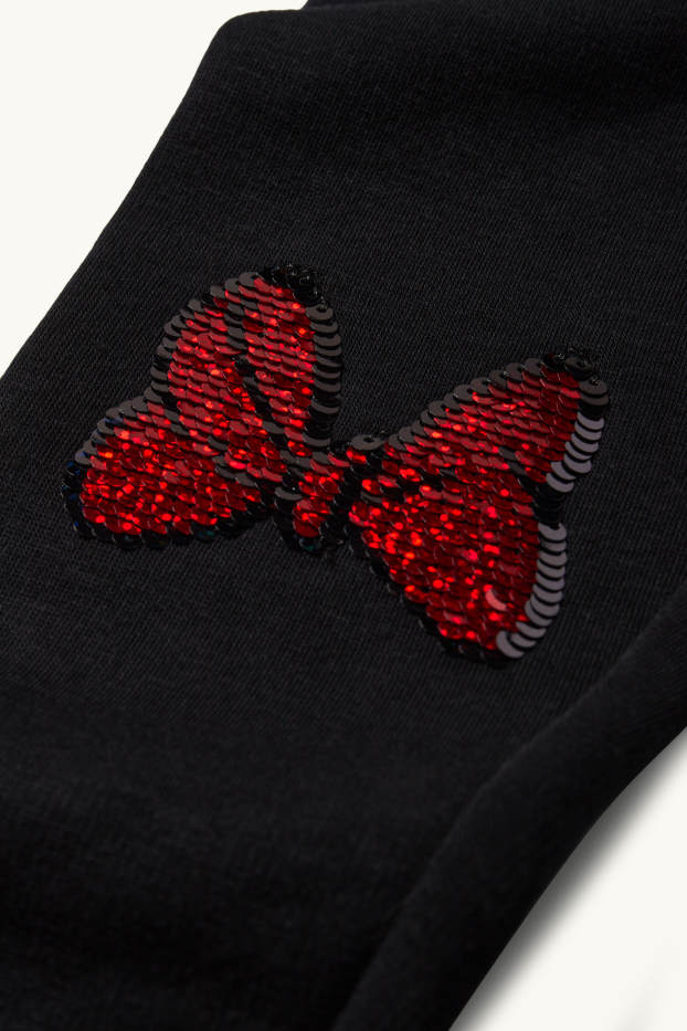 Kinder Mädchen - Minnie Maus - Thermoleggings - schwarz