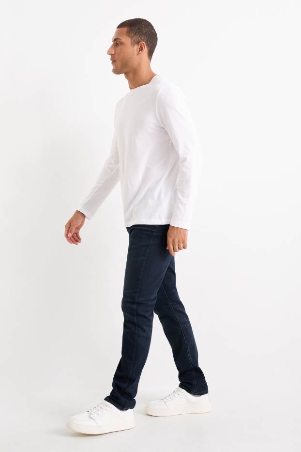Hommes - Slim jean - Flex jog denim - LYCRA® - jean bleu foncé