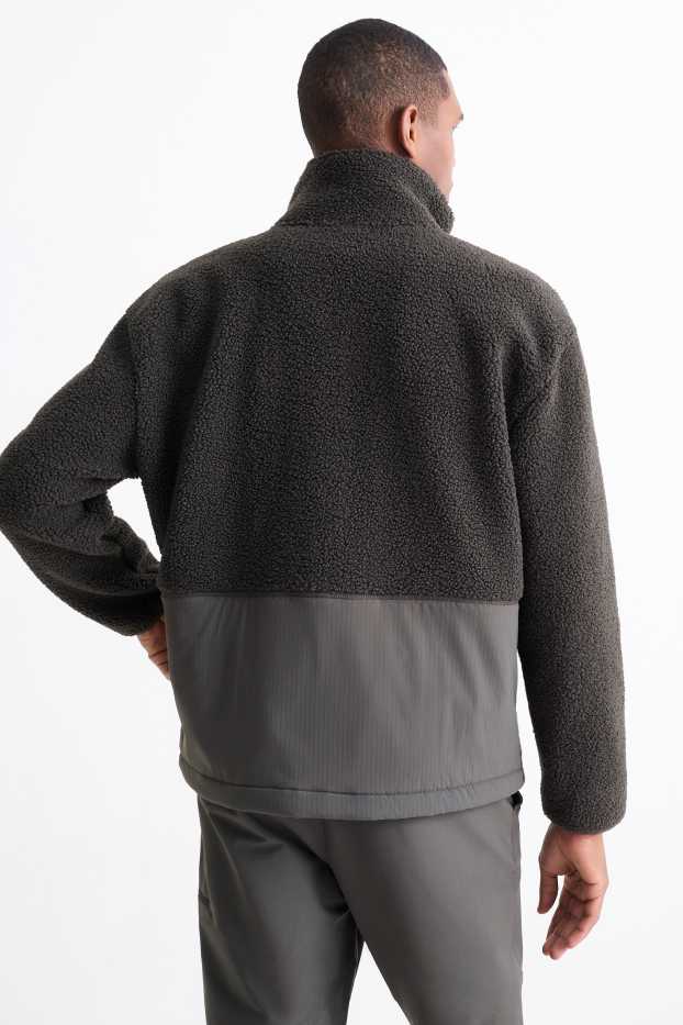 Bărbați - Jachetă de fleece termoizolantă - negru