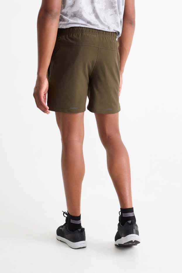 Hommes - Short de sport - vert foncé