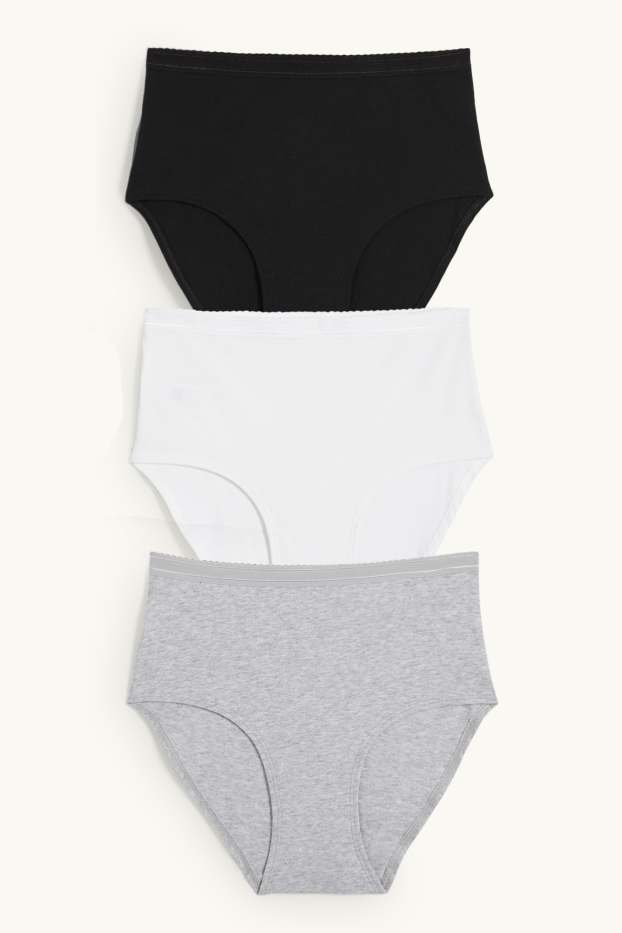Damen - Multipack 3er - Slip - schwarz