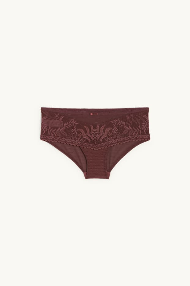 Mujer - Hipster - rojo oscuro