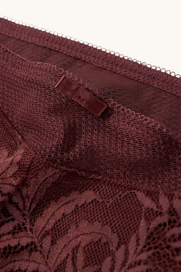 Mujer - Hipster - rojo oscuro