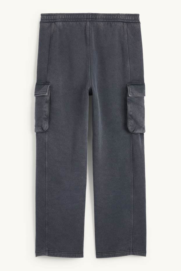 Herren - Cargo-Jogginghose - grau