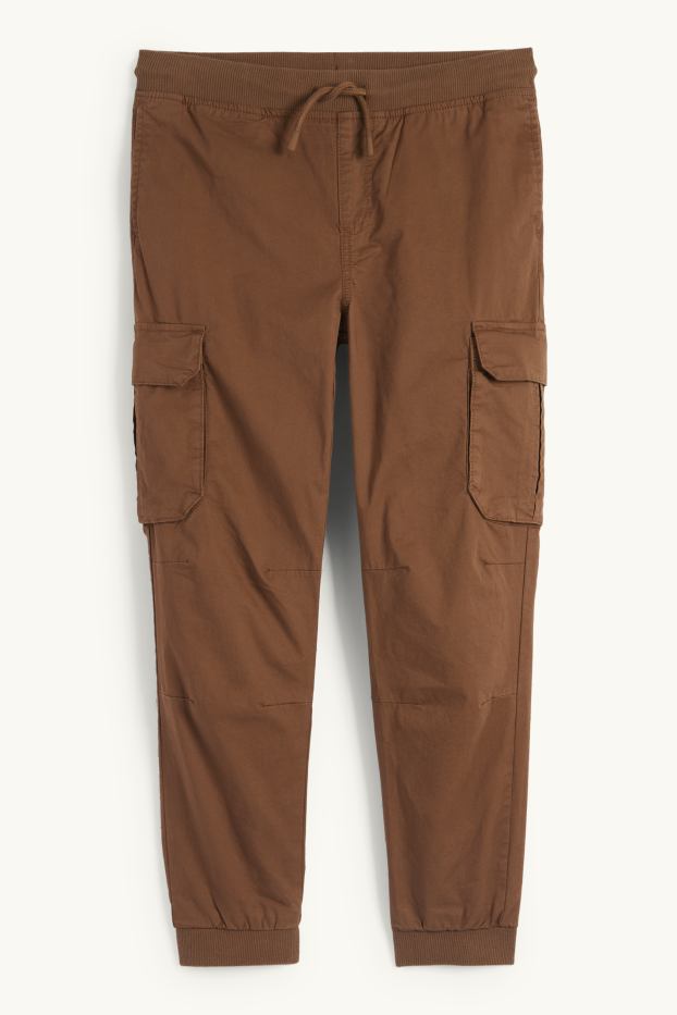 Kinder Jungen - Thermo-Cargohose - dunkelbraun