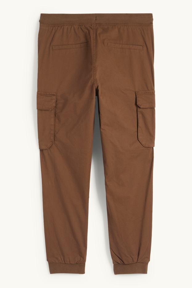 Kinder Jungen - Thermo-Cargohose - dunkelbraun