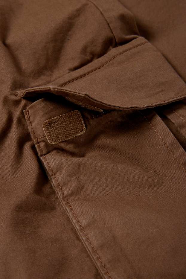 Kinder Jungen - Thermo-Cargohose - dunkelbraun