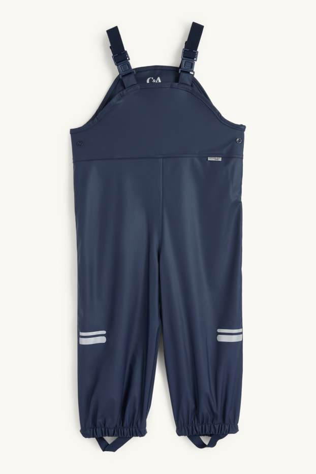 Kinder Buben - Regenhose - wasserdicht - dunkelblau