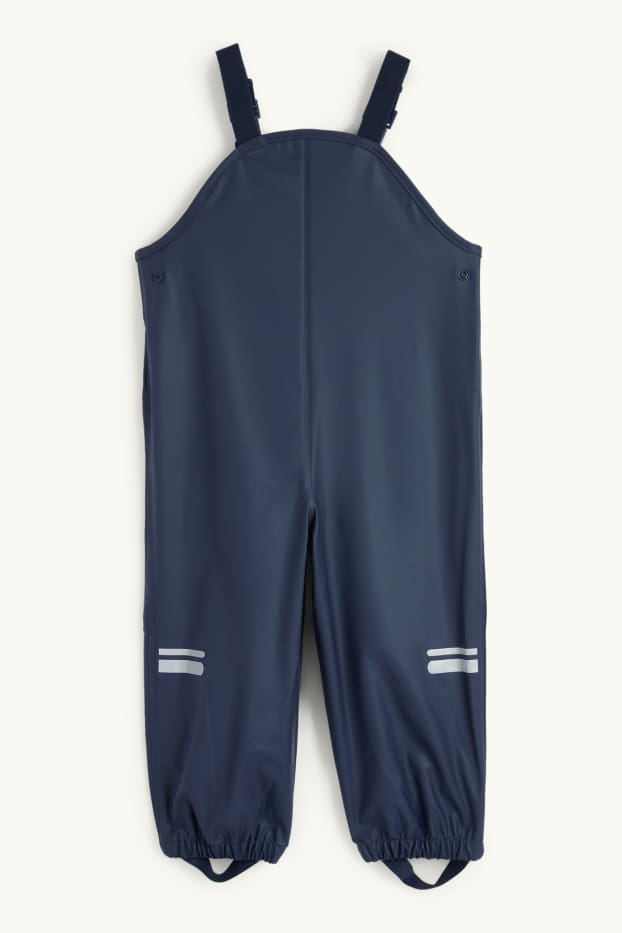 Kinder Buben - Regenhose - wasserdicht - dunkelblau