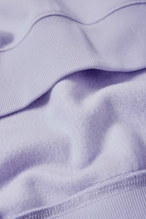 Bărbați - Bluză de molton supradimensionată - violet deschis