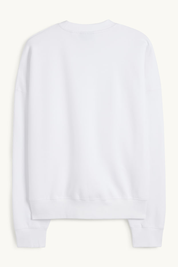 Home - Dessuadora oversized - blanc