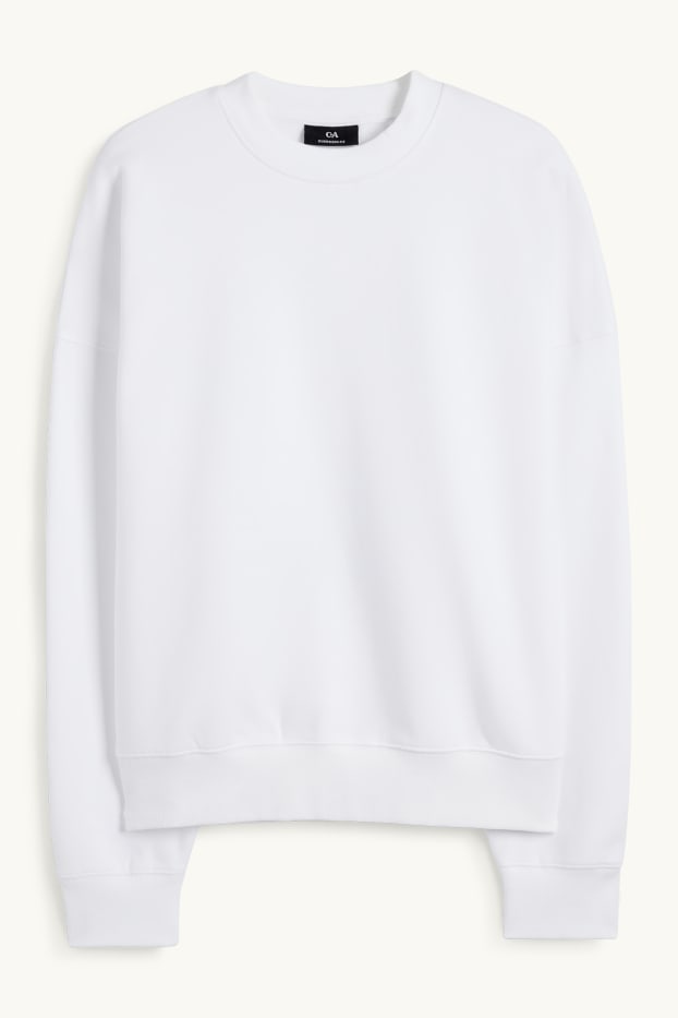 Home - Dessuadora oversized - blanc