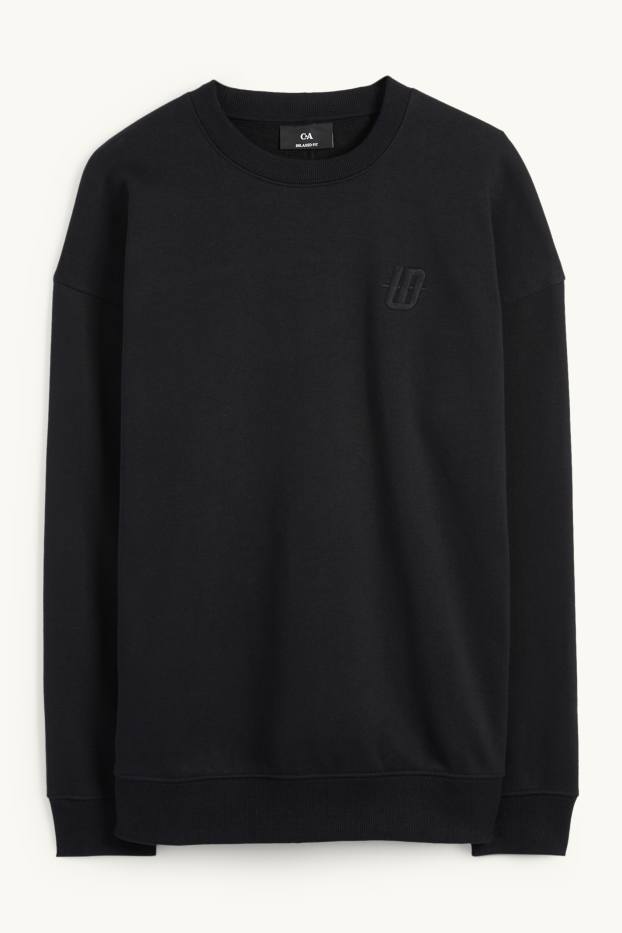 Men - Oversized sweatshirt - black