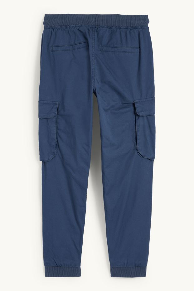 Kinder Jungen - Thermo-Cargohose - dunkelblau