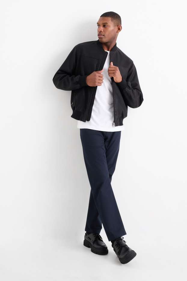 Heren - Broek - regular fit - donkerblauw