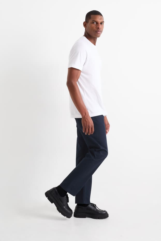 Heren - Broek - regular fit - donkerblauw