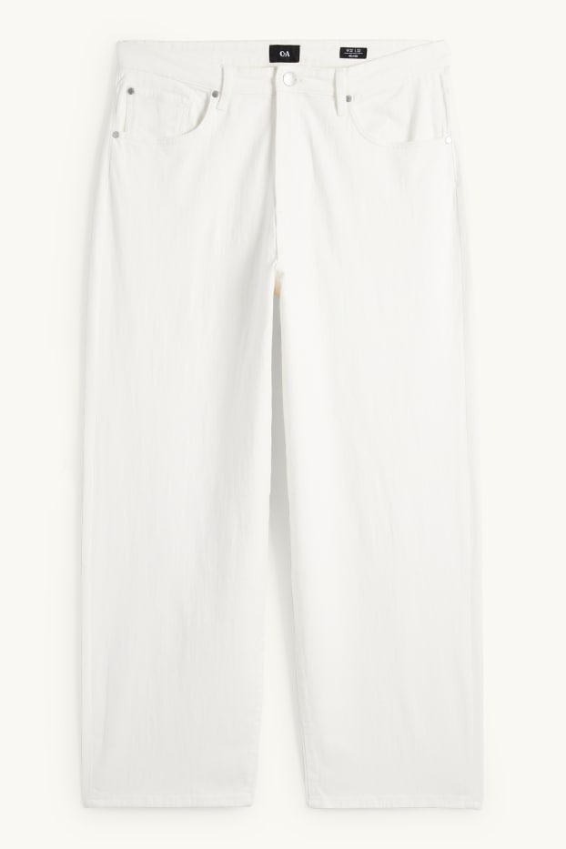 Uomo - Baggy jeans - bianco