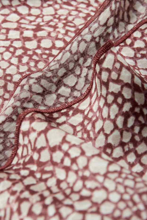 Damen - Viskose-Kleid - gemustert - rosa