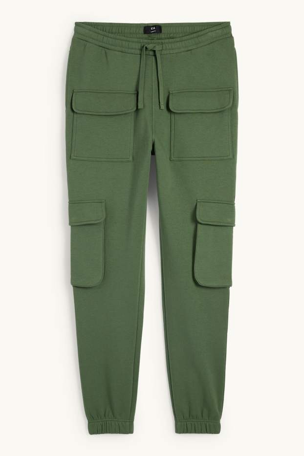 Herren - Cargo-Jogginghose - grün