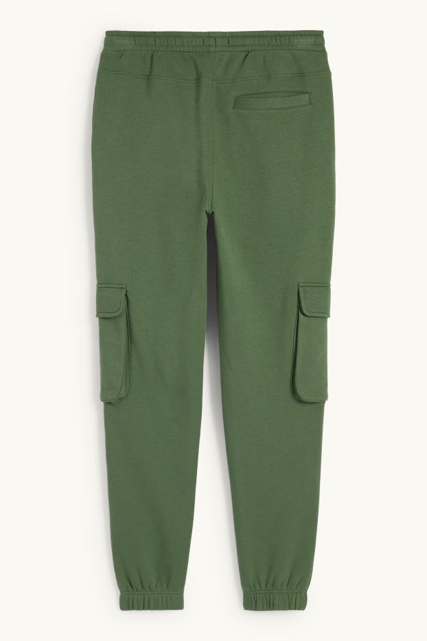 Herren - Cargo-Jogginghose - grün