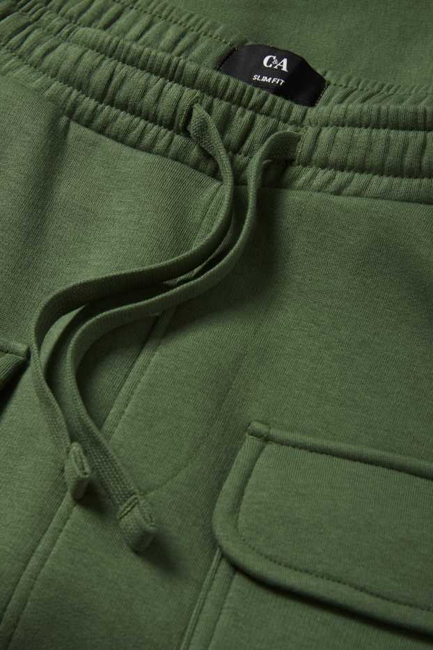 Herren - Cargo-Jogginghose - grün