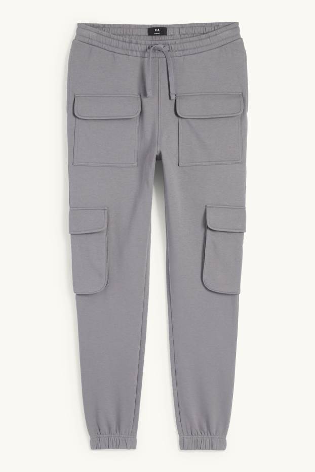 Heren - Cargo-joggingbroek - grijs