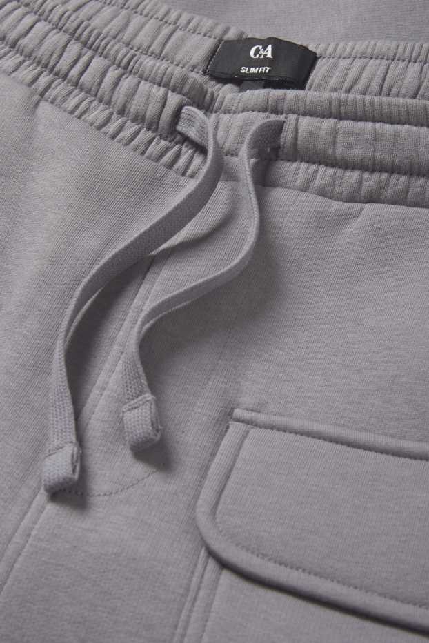 Heren - Cargo-joggingbroek - grijs