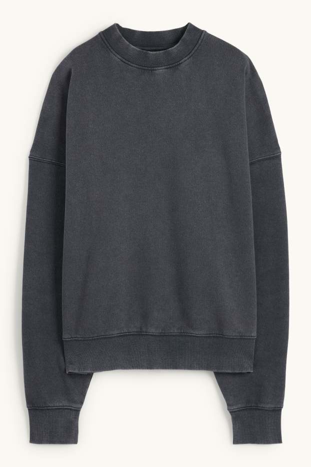 Herren - Oversized-Sweatshirt - dunkelgrau