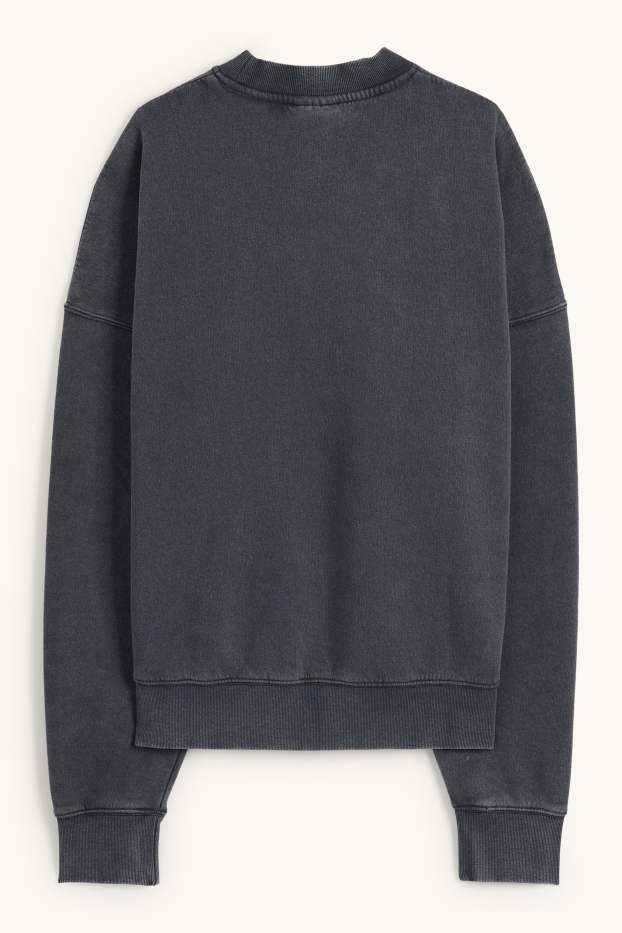 Herren - Oversized-Sweatshirt - dunkelgrau