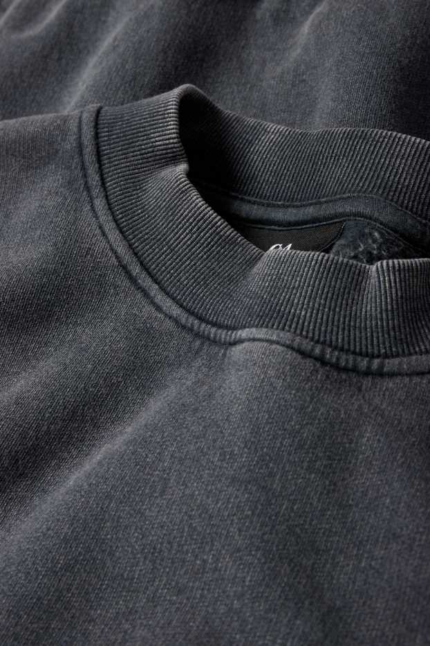Herren - Oversized-Sweatshirt - dunkelgrau