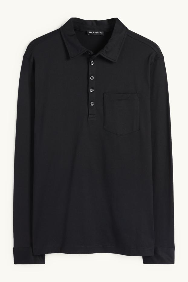 Herren - Poloshirt - schwarz