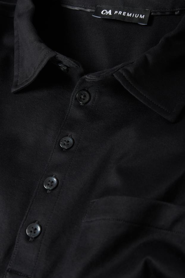 Herren - Poloshirt - schwarz