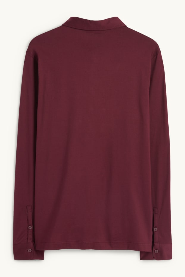 Men - Polo shirt - bordeaux