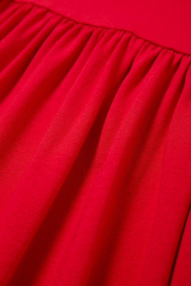 Dona - Vestit bàsic de viscosa - vermell