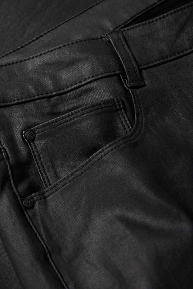 Women - Trousers - high waist - skinny fit - black