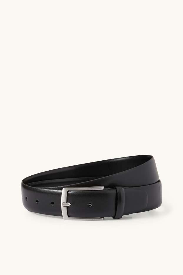 Hommes - Ceinture en cuir - noir