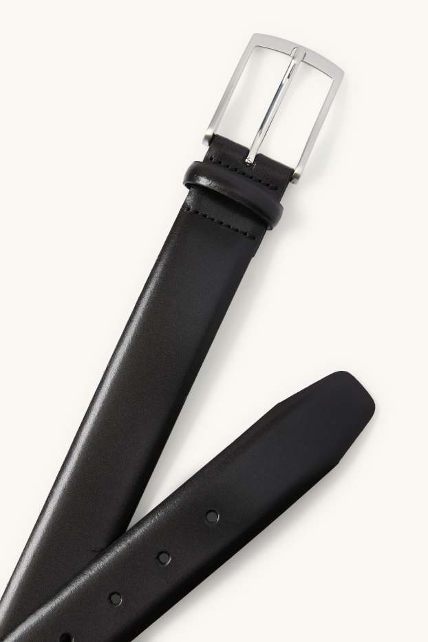 Hommes - Ceinture en cuir - noir