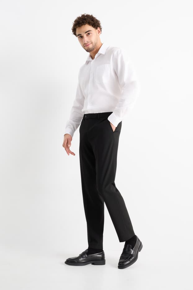 Herren - Baukasten-Hose - Regular Fit - Flex - LYCRA® - Mix & Match - schwarz