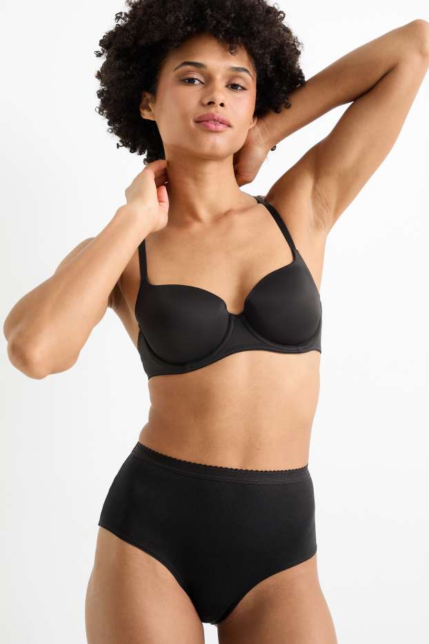 Damen - Multipack 3er - Slip - schwarz