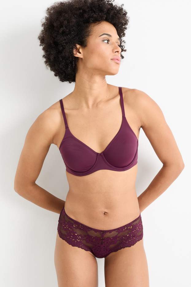 Damen - BH mit Bügel - FULL COVERAGE - unwattiert - LYCRA® - lila