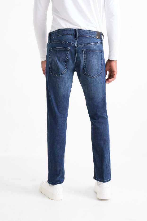 Pánské - Slim tapered jeans - LYCRA® ADAPTIV Fiber - džíny - tmavomodré