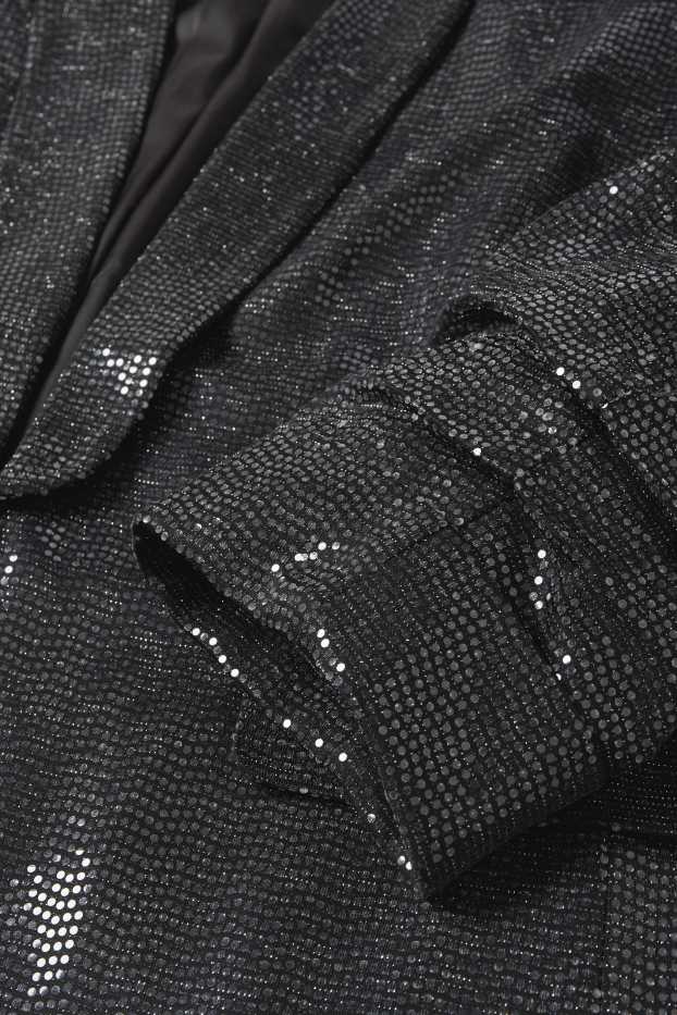 Donna - Blazer - relaxed fit - brillante - grigio scuro