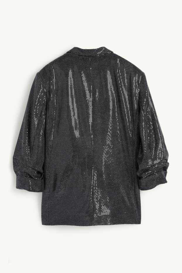 Donna - Blazer - relaxed fit - brillante - grigio scuro