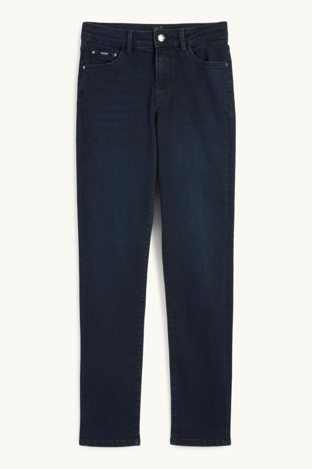 Femmes - Slim jean - mid waist - shaping jean - LYCRA® - bleu foncé