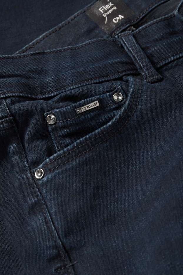 Femmes - Slim jean - mid waist - shaping jean - LYCRA® - bleu foncé