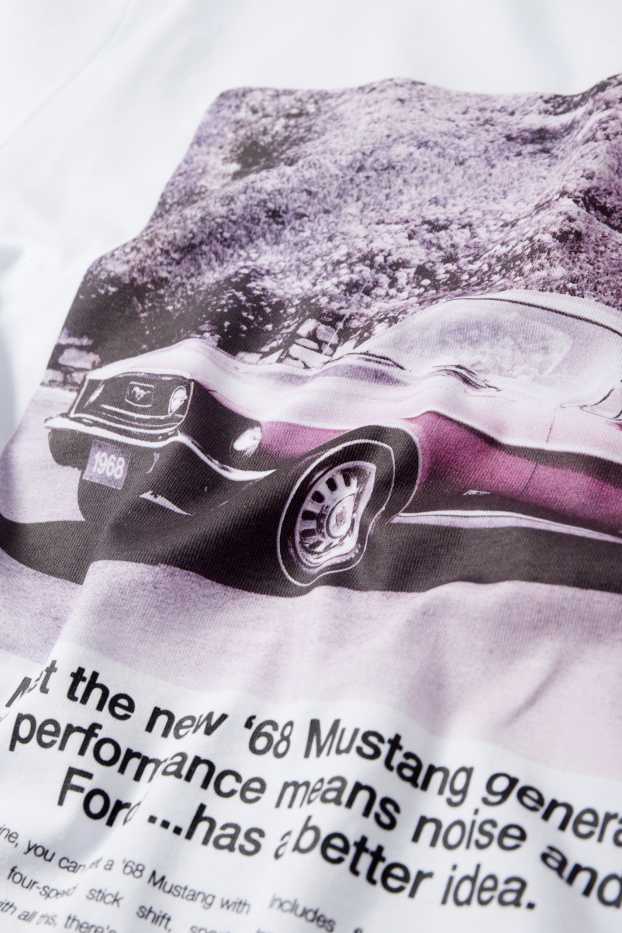 Uomo - T-shirt - Ford - bianco crema