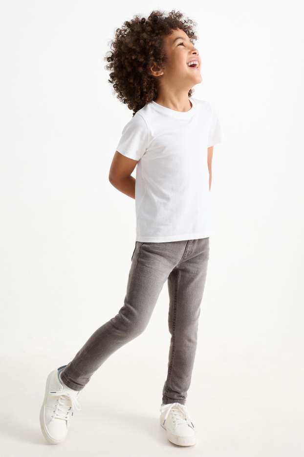 Copii - Băieți - Skinny jeans - denim-gri deschis