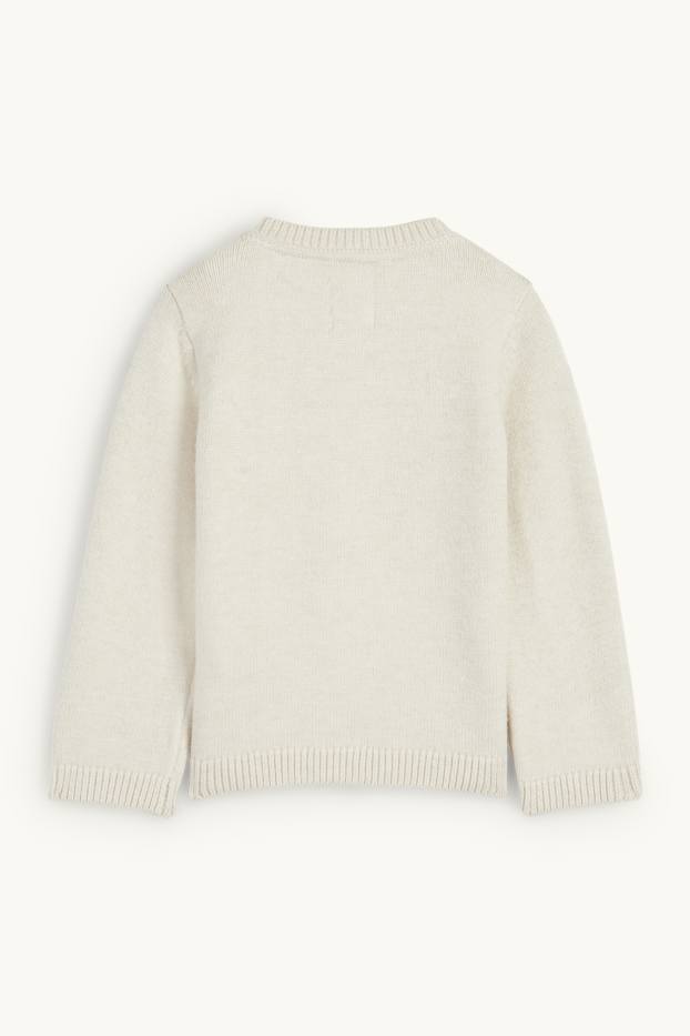 Baby Boys - Rudolph - baby Christmas jumper - light beige